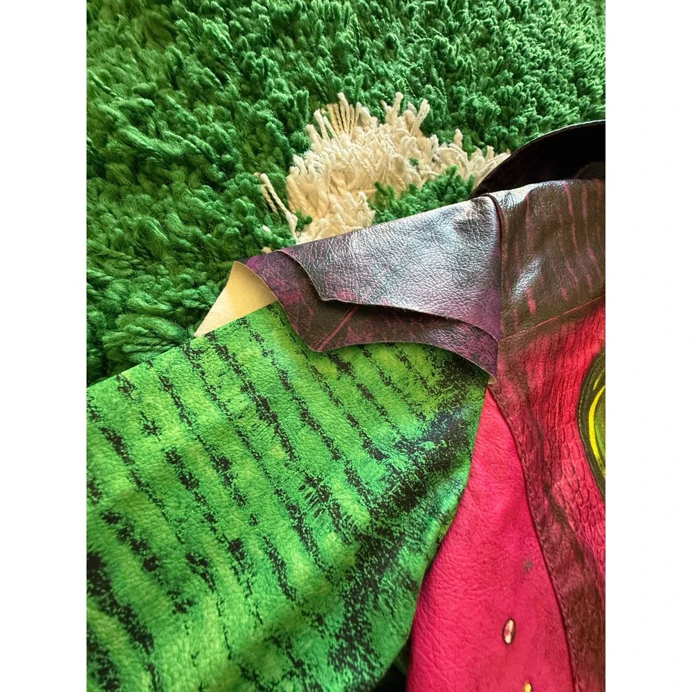 Disney Store Descendants Mal Jacket Girls 7/8 Purple Excellent Dragon Heart Moto